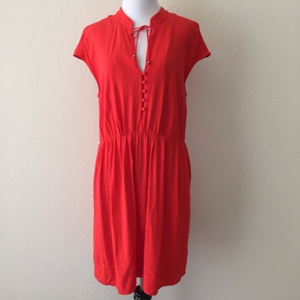 Anthropologie Maeve Red Dress Size Large